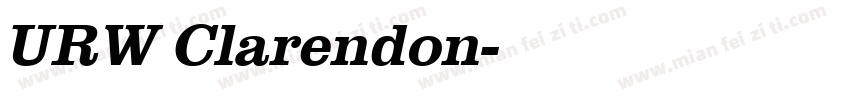 URW Clarendon字体转换